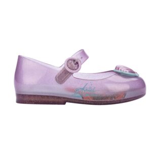 mini melissa Sweet Love + Disney Princess Mary Jane Flats for Kids, Little Mermaid, 11