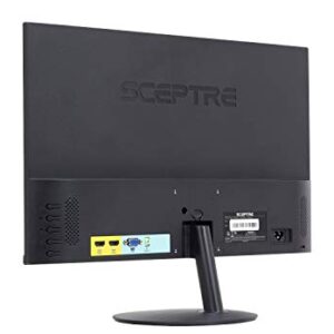 Sceptre 24" 75Hz Full HD 1080P LED Monitor HDMI VGA Build In Speakers, Brushed Black 2019 (E248W-19203RS)