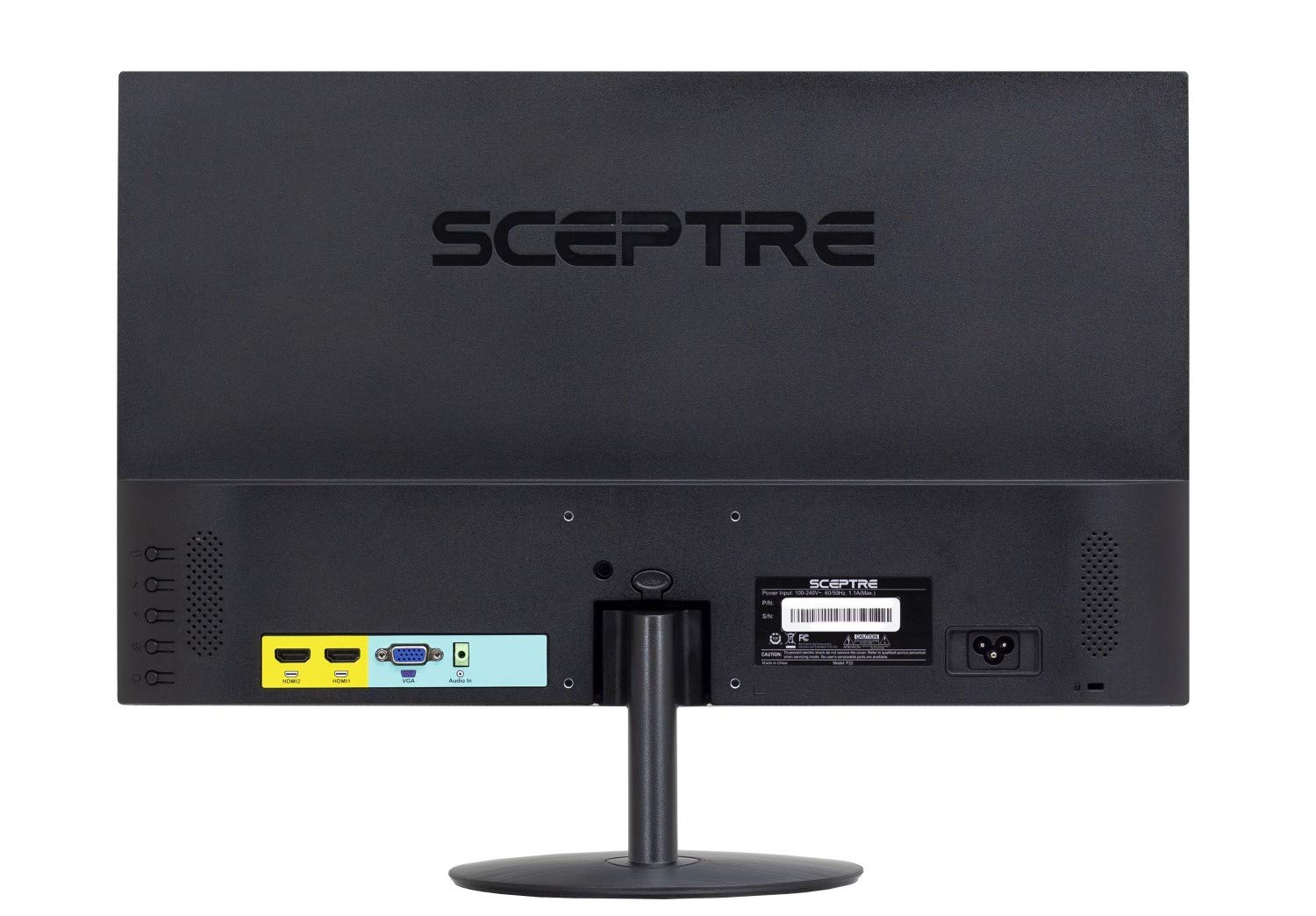 Sceptre 24" 75Hz Full HD 1080P LED Monitor HDMI VGA Build In Speakers, Brushed Black 2019 (E248W-19203RS)