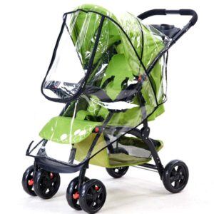 TraderPlus Universal Baby Stroller Rain Cover Umbrella Weather Shield, Windproof Protection