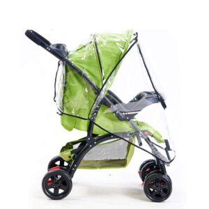 TraderPlus Universal Baby Stroller Rain Cover Umbrella Weather Shield, Windproof Protection