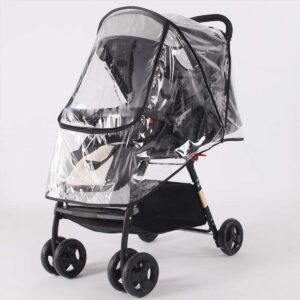 TraderPlus Universal Baby Stroller Rain Cover Umbrella Weather Shield, Windproof Protection