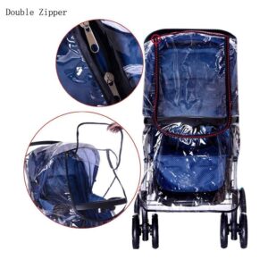TraderPlus Universal Baby Stroller Rain Cover Umbrella Weather Shield, Windproof Protection