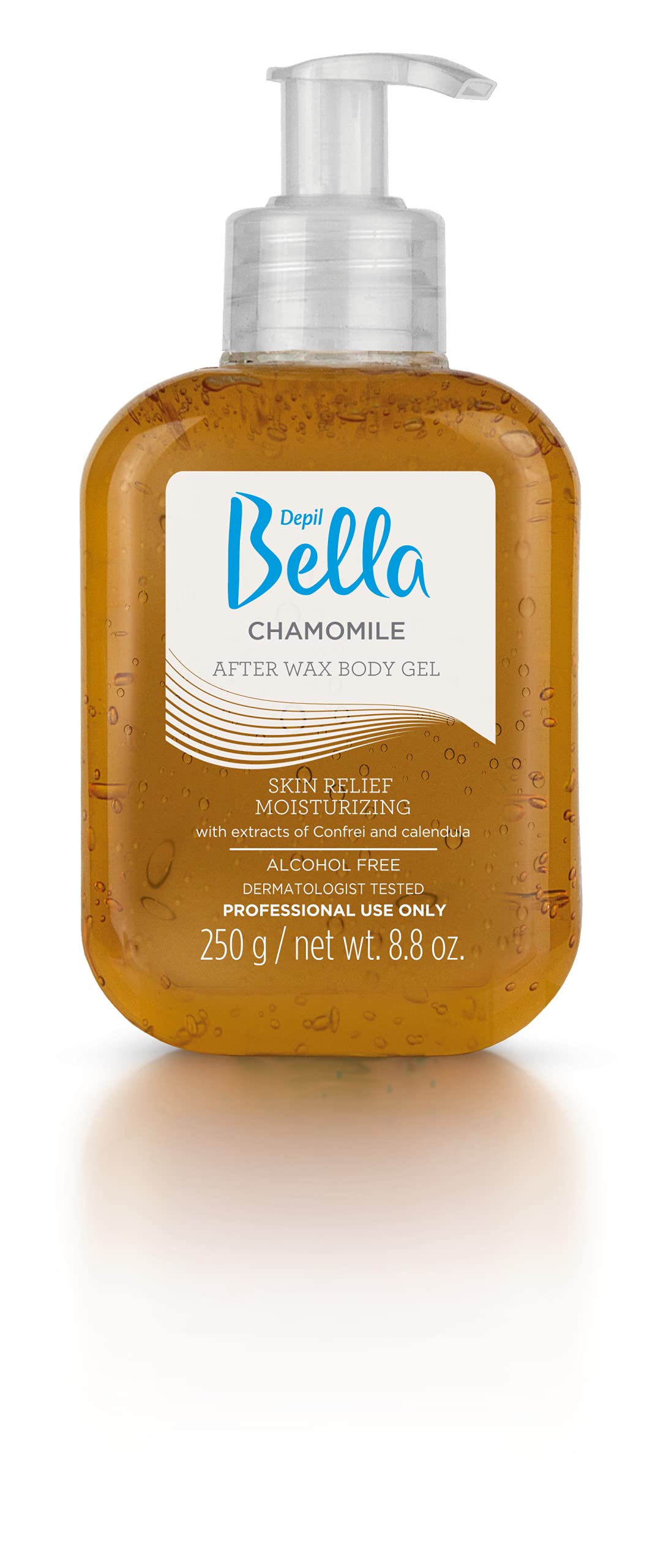 DEPIL BELLA Post Waxing/After Sun Chamomile Body Gel - 250g | Soothing and Nourishing Gel for Sensitive Skin