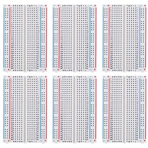 deyue breadboard set prototype board - 6 pcs 400 pin solderless board kit for raspberry pi and arduino project