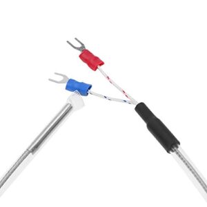 K Type Thermocouple Sensor Probes, Waterproof 2 Wire PTFE K Type Thermocouple Length 300cm/118.1inch Temperature 0-200