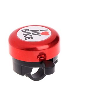 Ktdzone I Like My Bike Bell - Bicycle Bell - Loud Aluminum Bike Horn Ring Mini Bike Accessories for Adults Men Women Kids Bikes Red 1PC