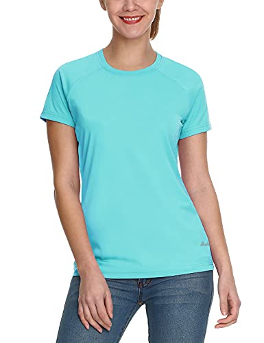 BALEAF Women's UPF 50+ UV Protection Shirts Short Sleeve T-Shirts SPF Sun Shirts Quick Dry Outdoor Performance Tops Blue Size S