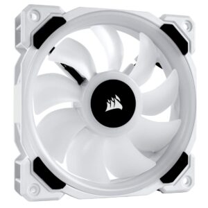 Corsair LL Series, LL120 RGB, 120mm RGB LED Fan, Triple Pack with Lighting Node PRO- White, Lighting Node PRO Included, LL120 RGB White,CO-9050092-WW