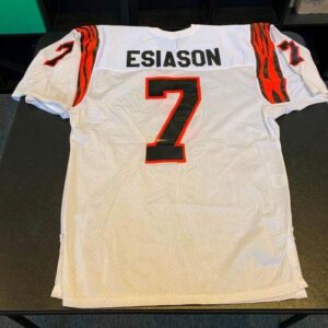 Boomer Esiason 1980's Rookie Era Signed Game Used Cincinnati Bengals Jersey JSA - Autographed NFL Jerseys