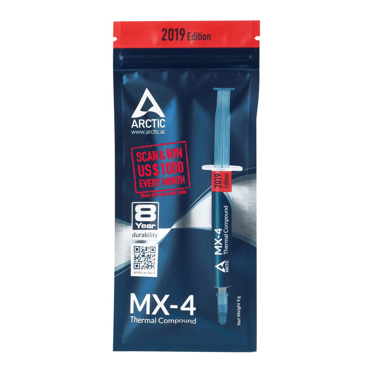 Arctic MX-4 4G 2019 EDITION/ACTCP00002B 2019 Edition Thermal Compound (4.0 g)