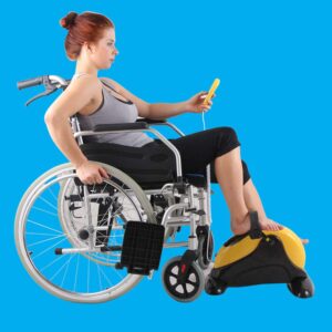 Passive Stroke Training Pedal Exercise Bike Upper Lower Limbs Physiotherapy Rehabilitation Leg Hand Cycle Therapy Equipment for Handicapped&Disabled Epilepsy Paralysis Hemiplegia Cerebral