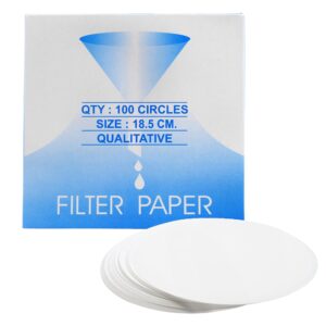 EISCO Premium Qualitative Filter Paper, 100 Pack - 7.28" (18.5cm)