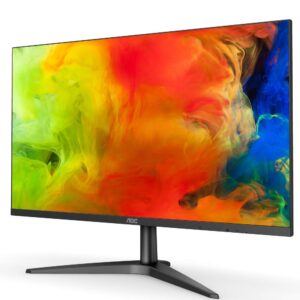 AOC 24B1H 23.6in Full HD 1920x1080 Monitor, 3-Sided Frameless, VA, HDMI/VGA, Flicker-Free (Renewed)