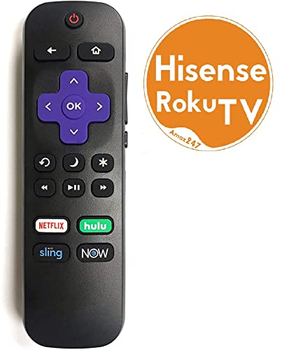 Hisense Roku TV Remote w/Volume Control & TV Power Button for All Hisense Roku built-in TV❌ NOT FOR other brand Roku TV ❌NOT FOR Roku Player (box) ❌NOT FOR Roku Stick!!
