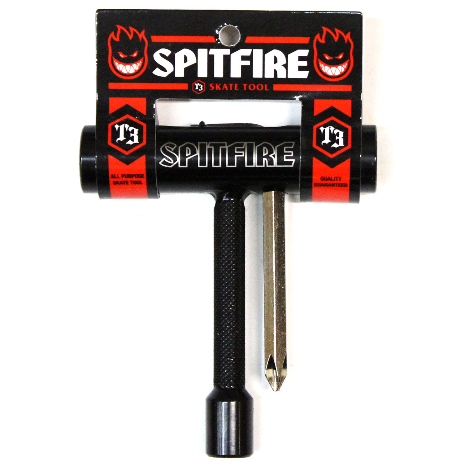 Spitfire Black-Silver T3 Skateboard Tool (Default, Black)