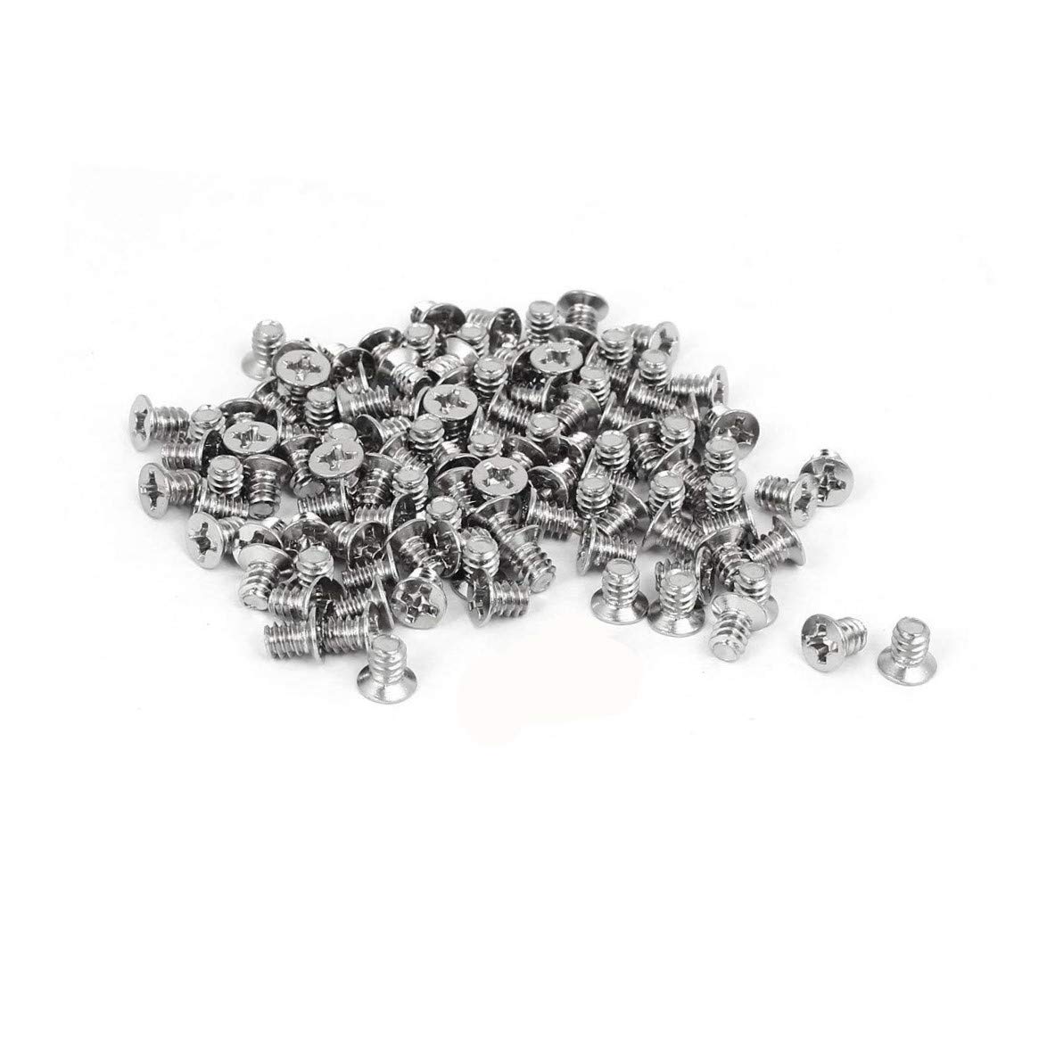 XJS Computer PC Case 2.5-inch HDD M3x5mm Flat Phillips Head Hard Drive Screw 100pcs