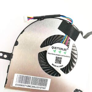 QUETTERLEE New CPU Cooling Fan for MSI GE75 GP75 GL75 WE75 GL63 GE63 GV63 GP63 GE73 GP73 GL73 GE63VR 7RE 7RF GE73VR 7RE 7RF MS-16P1 16P3 16P5 16P7 MS-17C1 17E7 17E4 MS-17E5 17E2 Series N417 N383 Fan