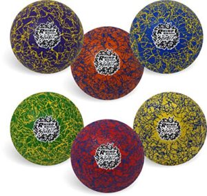 champion sports premium rhino skin extreme color dodgeballs - glow in the dark, color-changing, and spider grip - low bounce dodgeballs