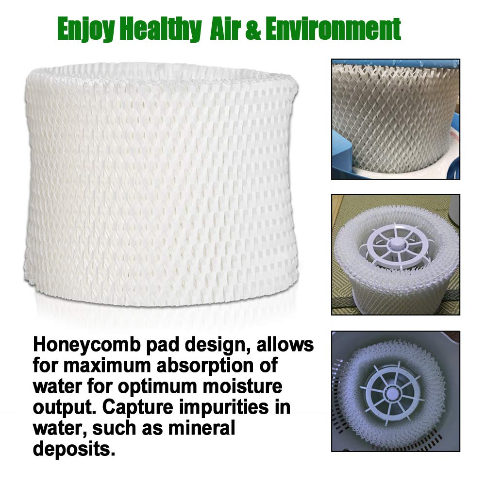 HIFROM Replace Air Humidifier Wick Filter for Philips HU4801/02/03 HU4102 HU4801 HU4803 HU4811 HU4813 Humidifier Parts Accessory (8pcs)