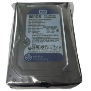 Western Digital 500GB SATA 3.5 Hard Drive - WD5000AAKX-60U6AA0 (Renewed)