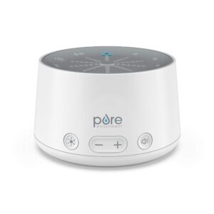 pure enrichment® doze™ sound machine and sleep therapy light - 6 soothing sounds, relaxing pulse light, auto sleep timer, and built-in usb charger - all-natural sleep aid and stress reliever