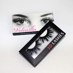 Veleasha High Volume Mink Lashes Cruelty-free 25mm Long 3D Eyelashes Dramatic Look for Makeup (45A)/False Eyelashes