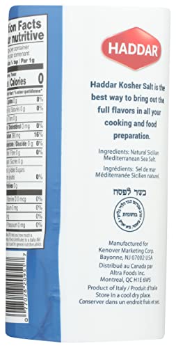 Haddar, Kosher Salt, 16 oz