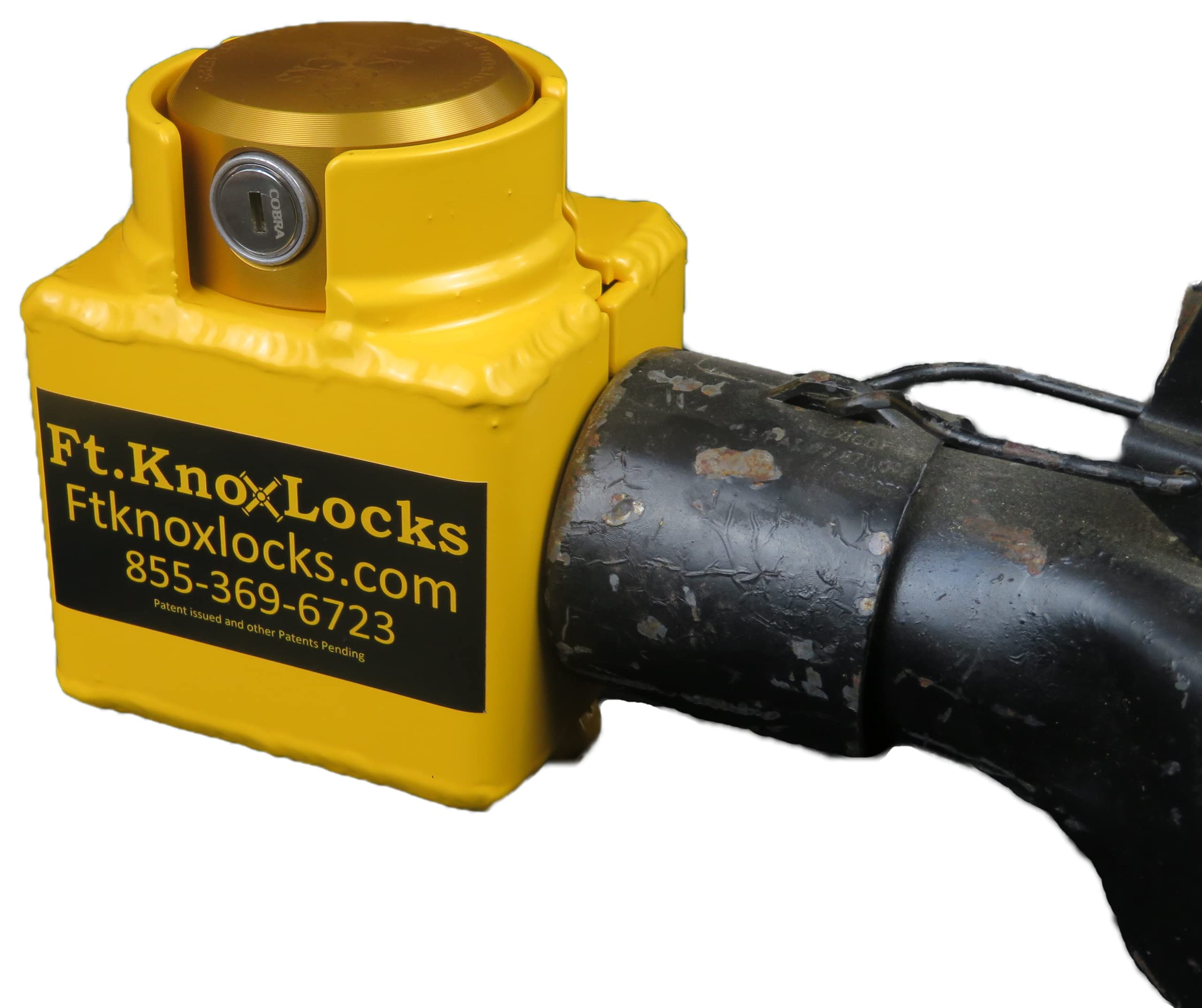 Bulldog Sliding Collar Coupler Lock Includes Cobra-Sidewinder puck lock- BOLT CUTTER PROOF!!!