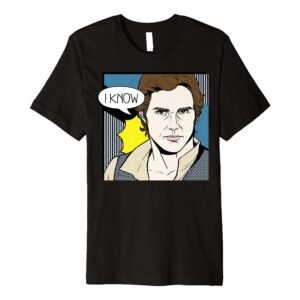 Star Wars Han Solo I Know Pop Art Couples Premium T-Shirt Premium T-Shirt