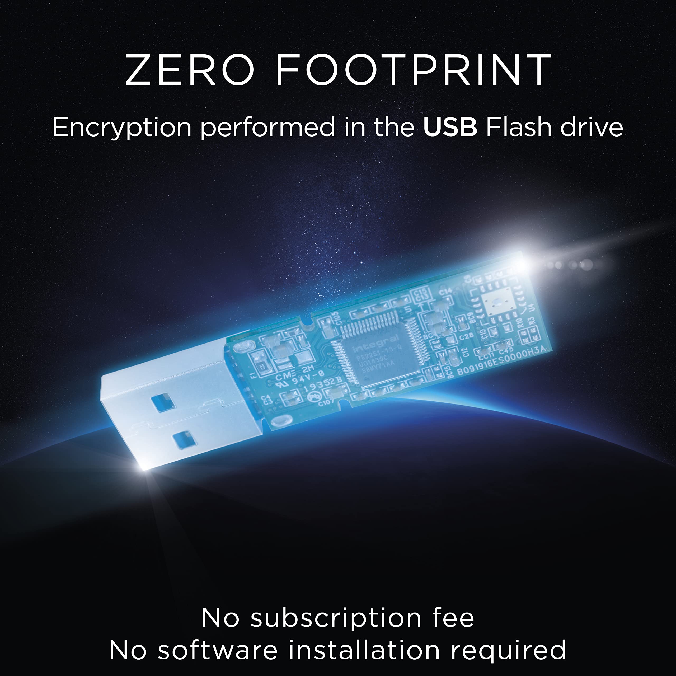 Integral 256GB Secure 360 Encrypted USB3.0 Flash Drive (256-bit AES Encryption)