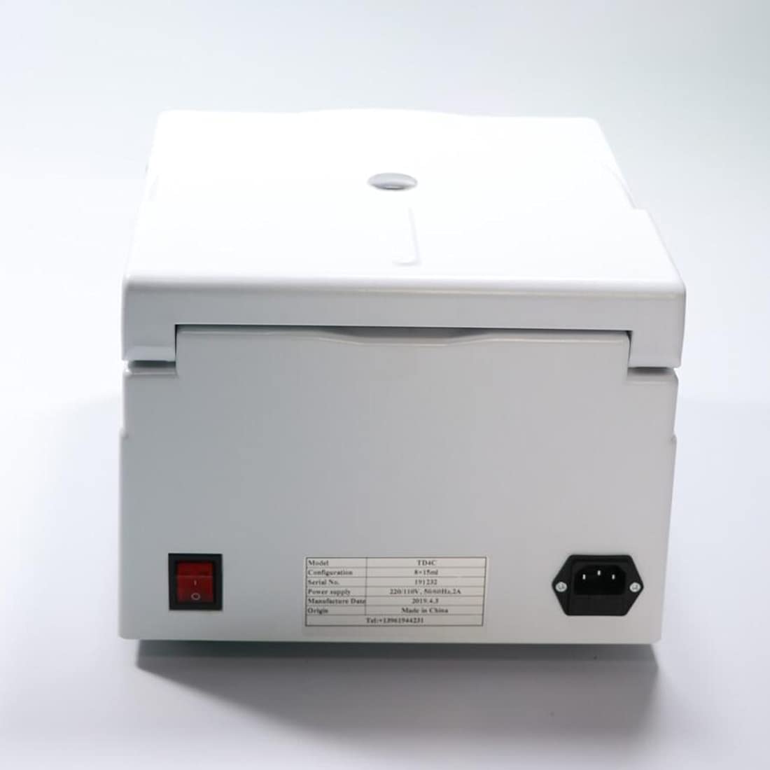 SHengwin Lab Benchtop Centrifuge Machine 10ml/15ml x 8, Laboratory PRP Centrifuge with Speed and Time, Lab Low Speed Desktop Centrifugal Machine 100-4000rpm