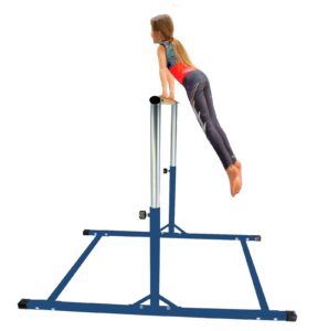 x-factor 5 ft athletic horizontal bar teens adjustable gymnastics children's training kip bars blue