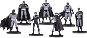 dc collectibles batman black & white mini figure 7 pack box set one