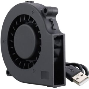 gdstime 75mm usb fan, 75mm x 15mm blower fan, 5v dc brushless cooling fan for laptop