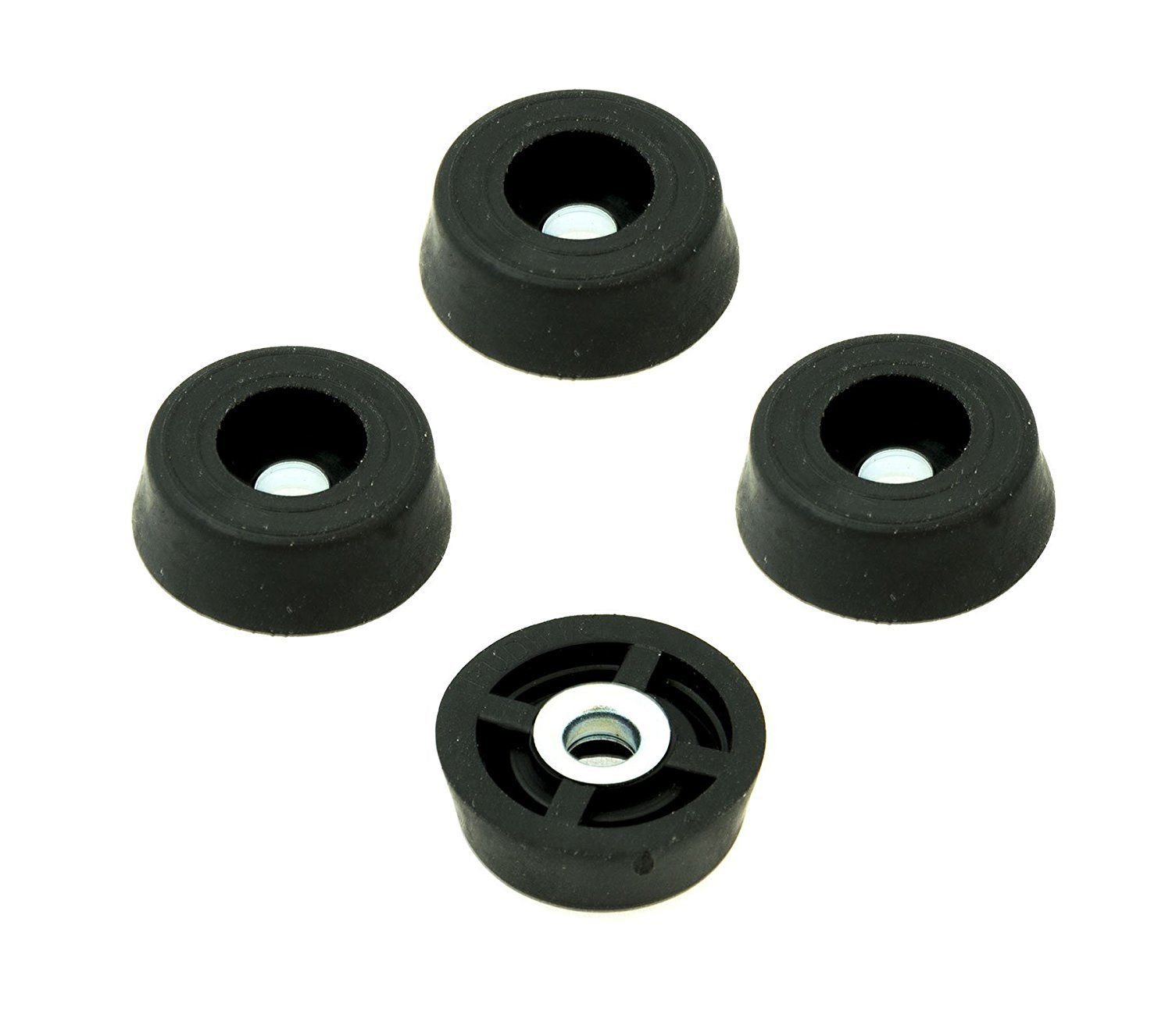 250 Small Round Rubber Feet W/Screws - .250 H X .671 D - Made in USA - Food Safe Cutting Boards Electronics Crafts #