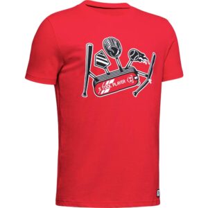 under armour il graphic 5 tool pocket, red (600)/white, youth large