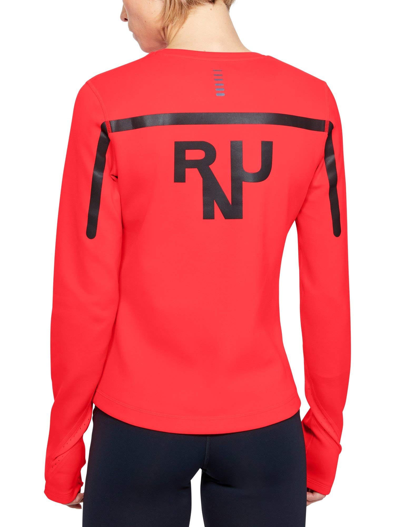 Under Armour Qualifier Coldgear Long-sleeve Shirt, Beta Red (632)/Reflective, Medium