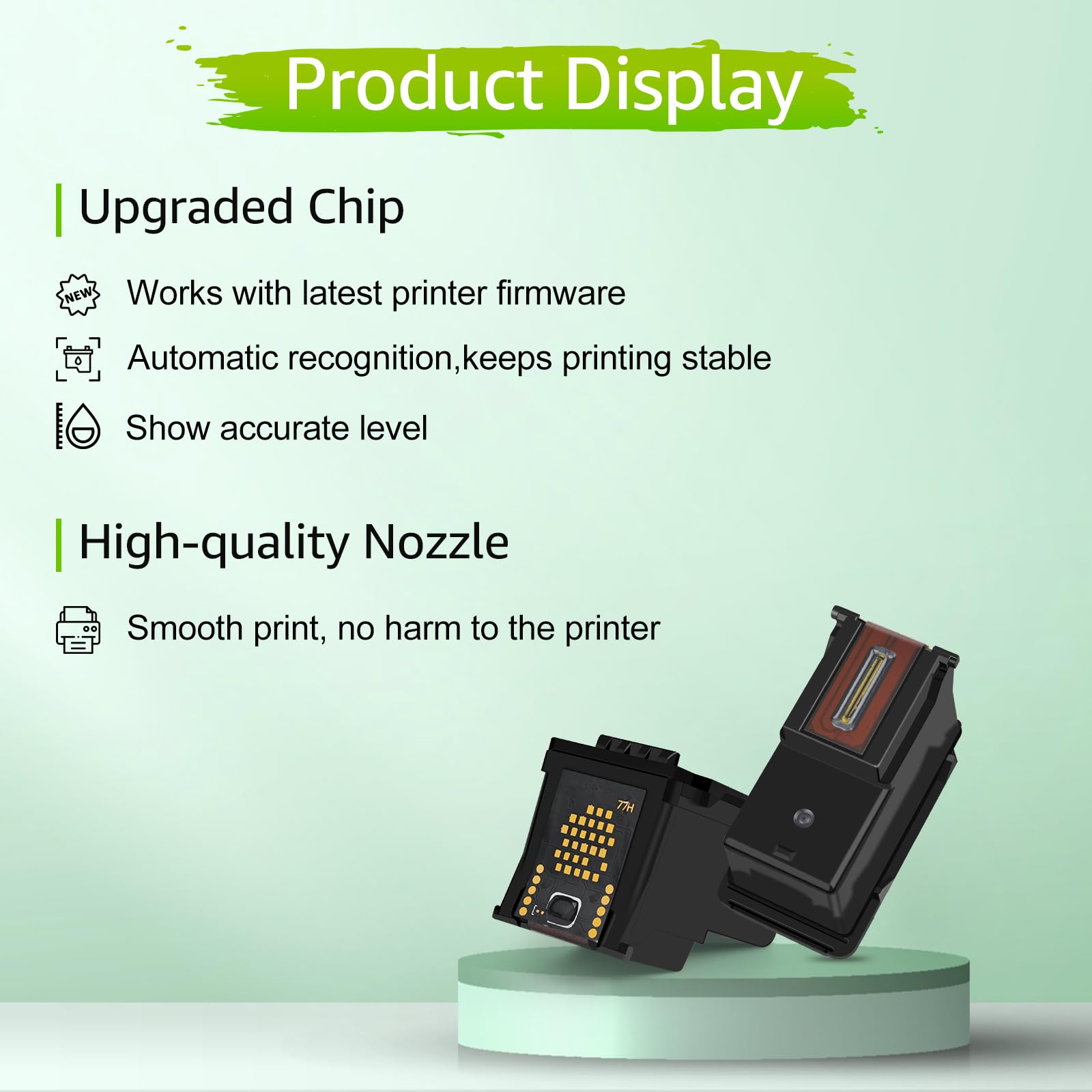 greencycle Re-Manufactured 63XL 63BXL 63CXL Ink Cartridge Compatible for HP Envy 4520 4510 OfficeJet 4650 3830 5255 5258 DeskJet 1110 2130 3636, with New Version chip (Black 2 Pack, Tir-Color 1 Pack)