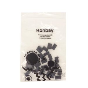 Honbay 30PCS Black Rubber USB Port Cover Anti Dust Protector