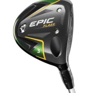 Callaway Golf 2019 Epic Flash Fairway Wood, 3 Wood, 15.0 Degrees, Right Hand, Stiff Flex Black