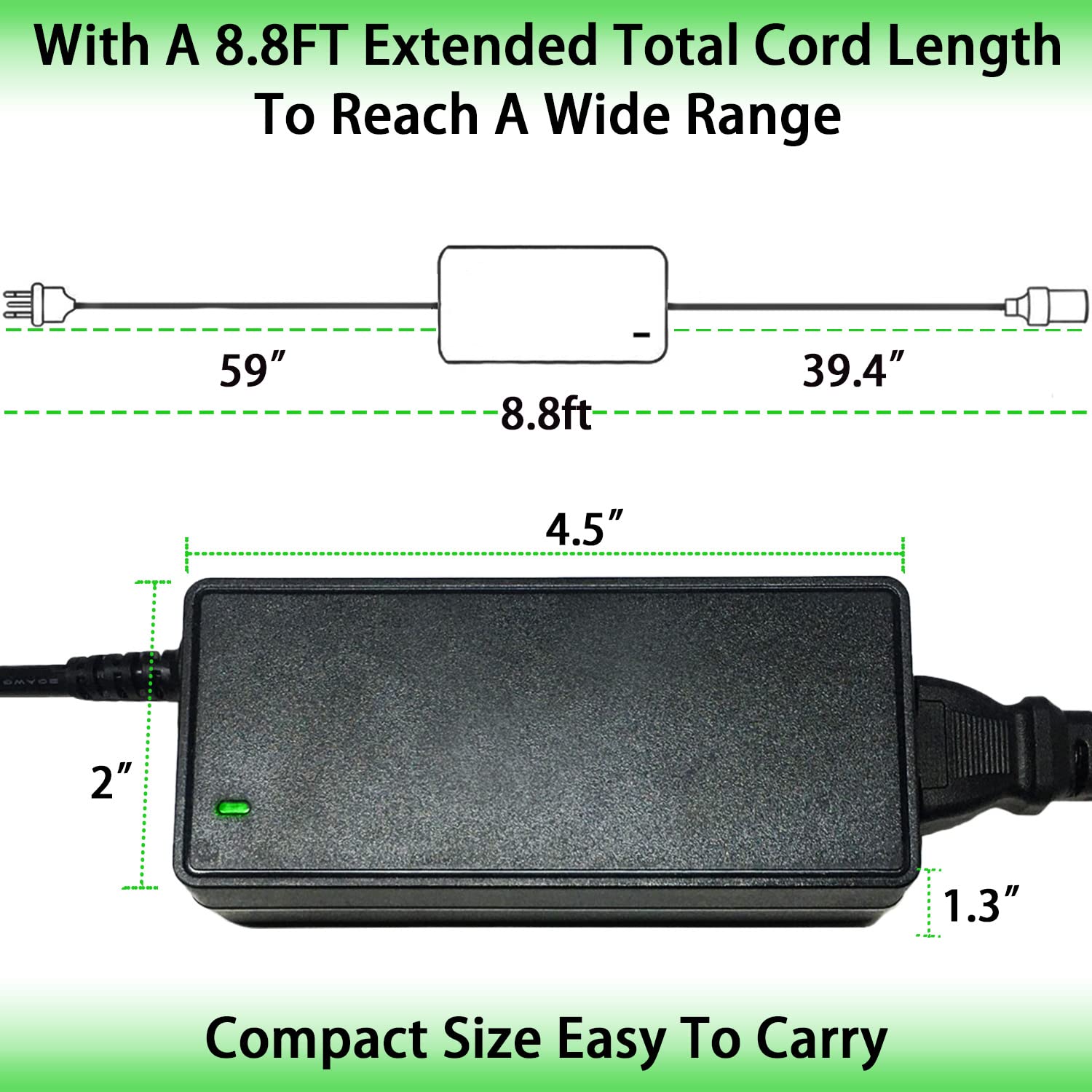 AC to DC Converter 110V to 12V 5A 60W Car Cigarette Lighter Adapter - Wall Plug Outlet Female Socket Converter - 110/120 to 12 Volt AC/DC Adapter Power Supply