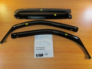 2011-2019 dodge ram 1500 dt side window air deflectors new mopar oem