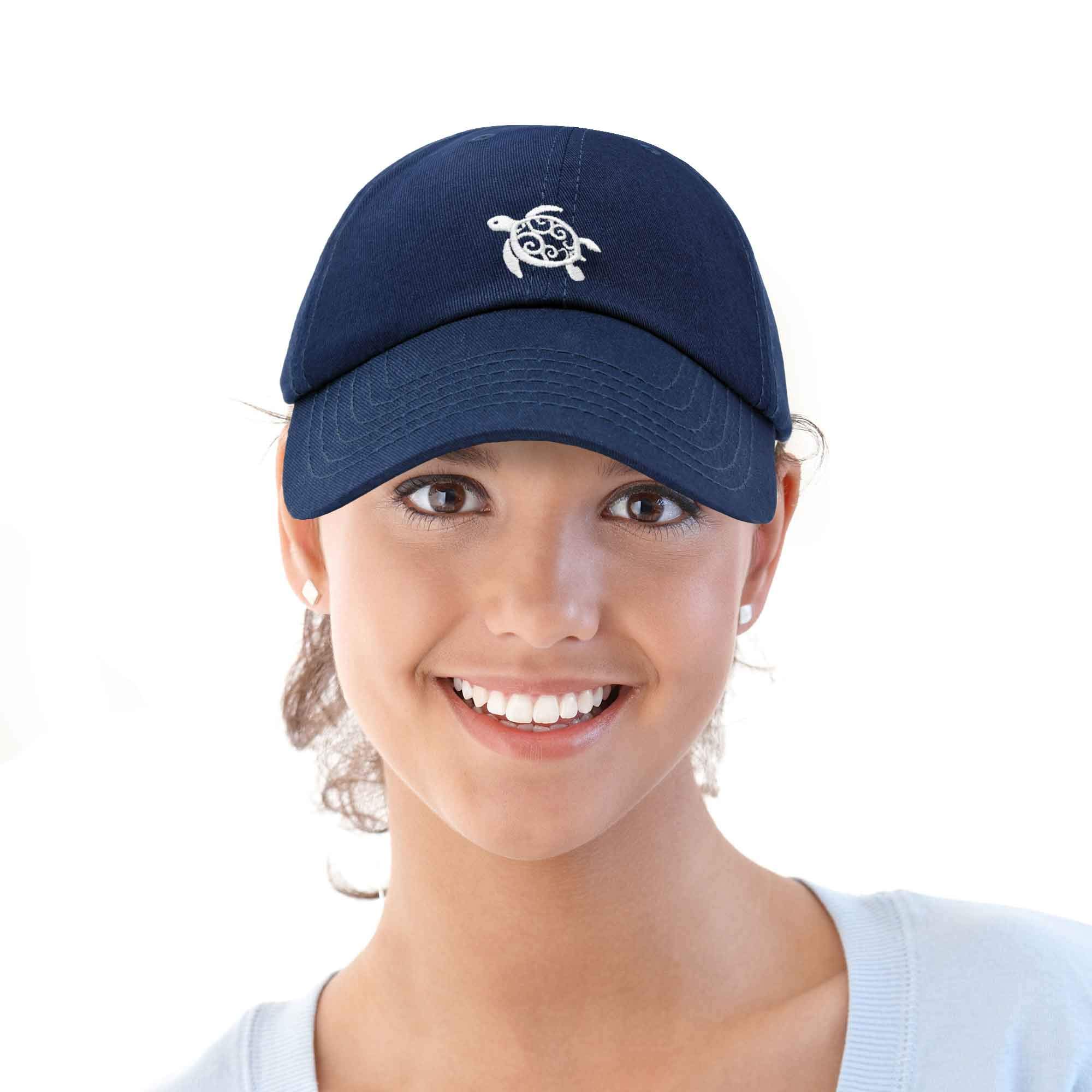 DALIX Turtle Hat Nature Womens Baseball Cap in Navy Blue