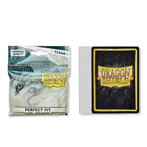 2 Packs Dragon Shield Inner Sleeve Sideloader Clear Standard Size 100 ct Card Sleeves Individual Pack