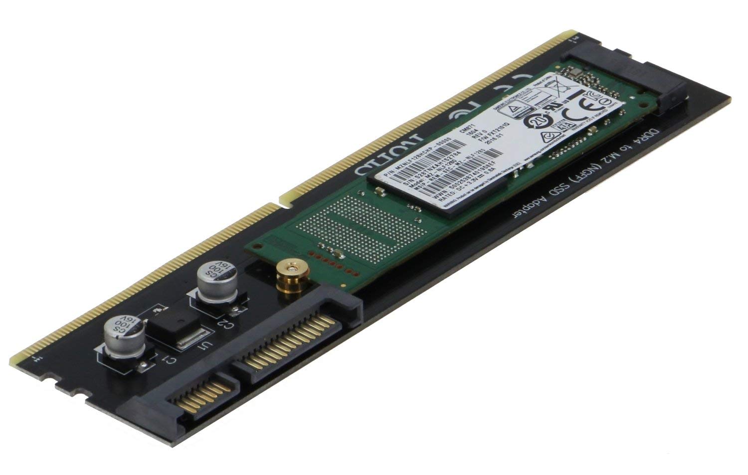 SEDNA - DDR4 Slot Mounting Adapter for M2 SSD