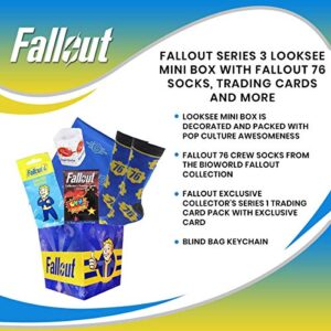 Fallout Series 3 Looksee Mini Box with Fallout 76 Socks, Trading Cards and More