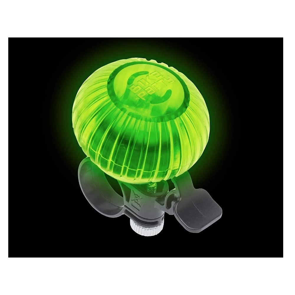 Bike Party Light Up Weather Resistant Bicycle Bell Multi-Color, Clear, One Size (7104398)