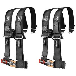 pro armor a114220 black 4 point harness 2" straps, 2 pack