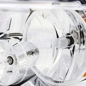 For Ford Expedition Headlights Lamps Set 2003 2004 2005 2006 Halogen Driver and Passenger Side